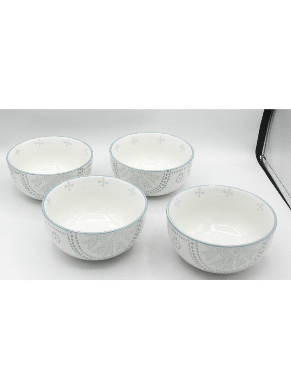 Phara Sky Blue by Baum Brothers Soup Cereal Bowl Set of 4 Pattern: : BAUPHASKB